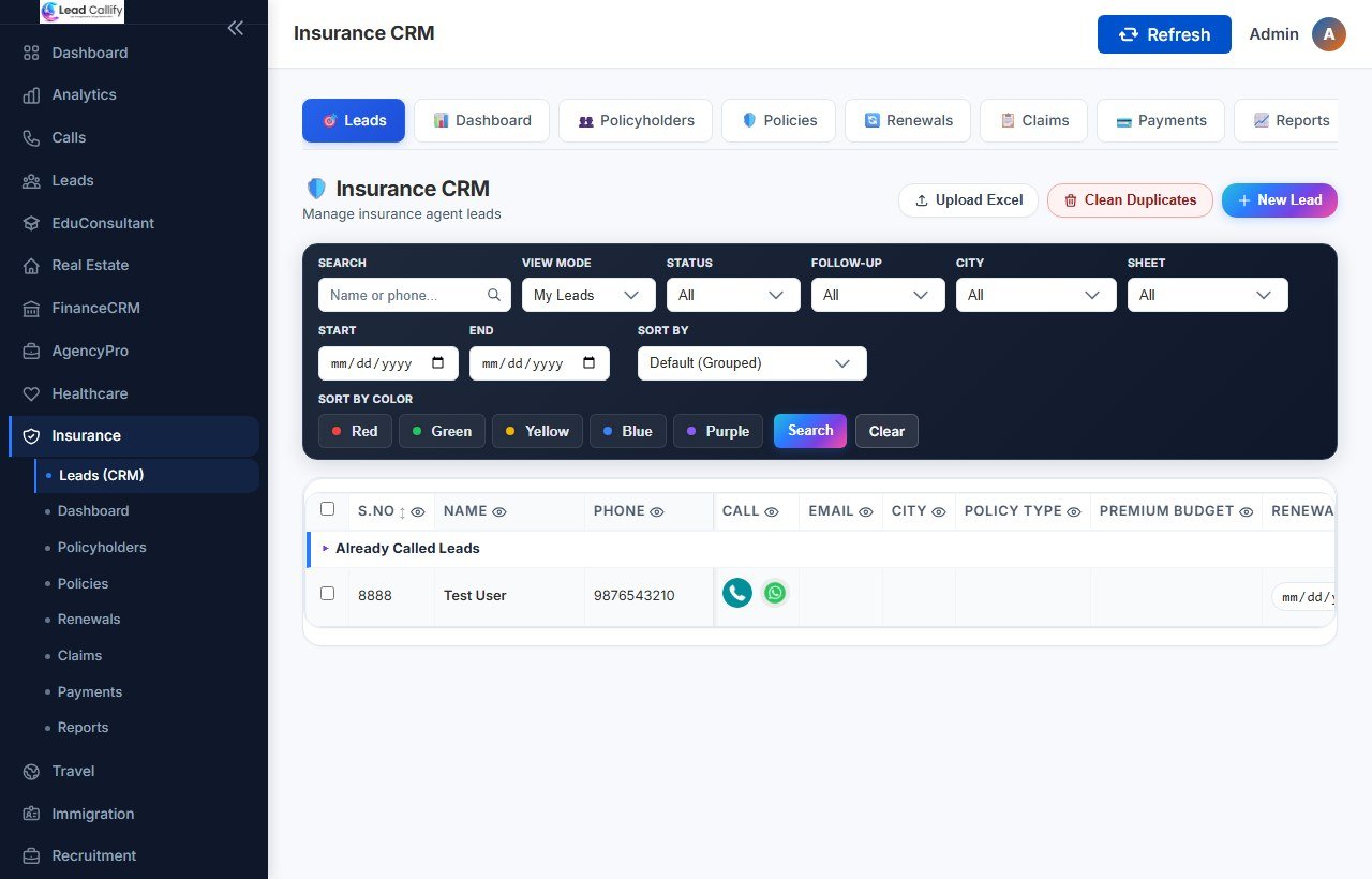 Insurance Agent & Broker CRM