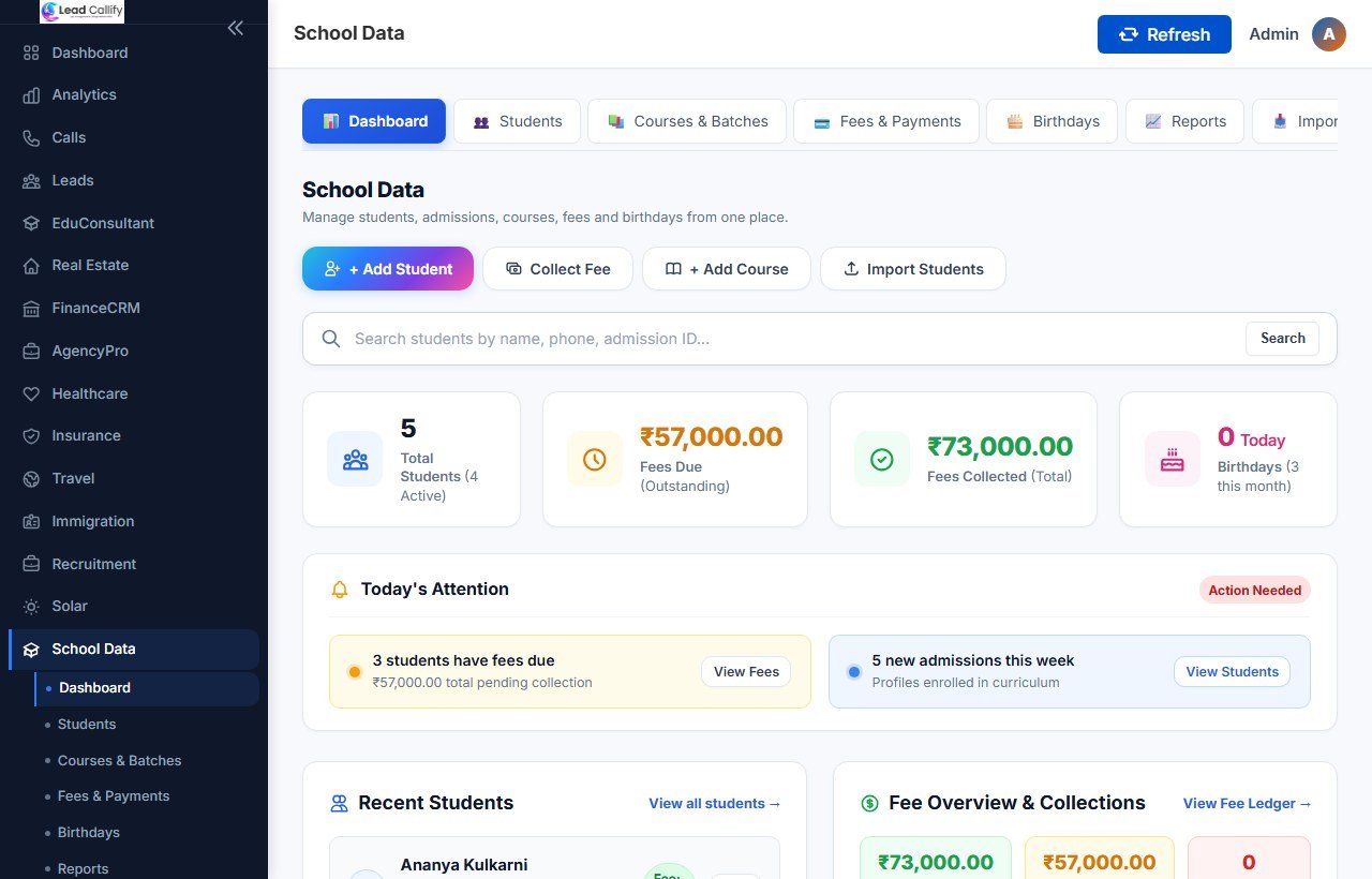SchoolData & Student Management System